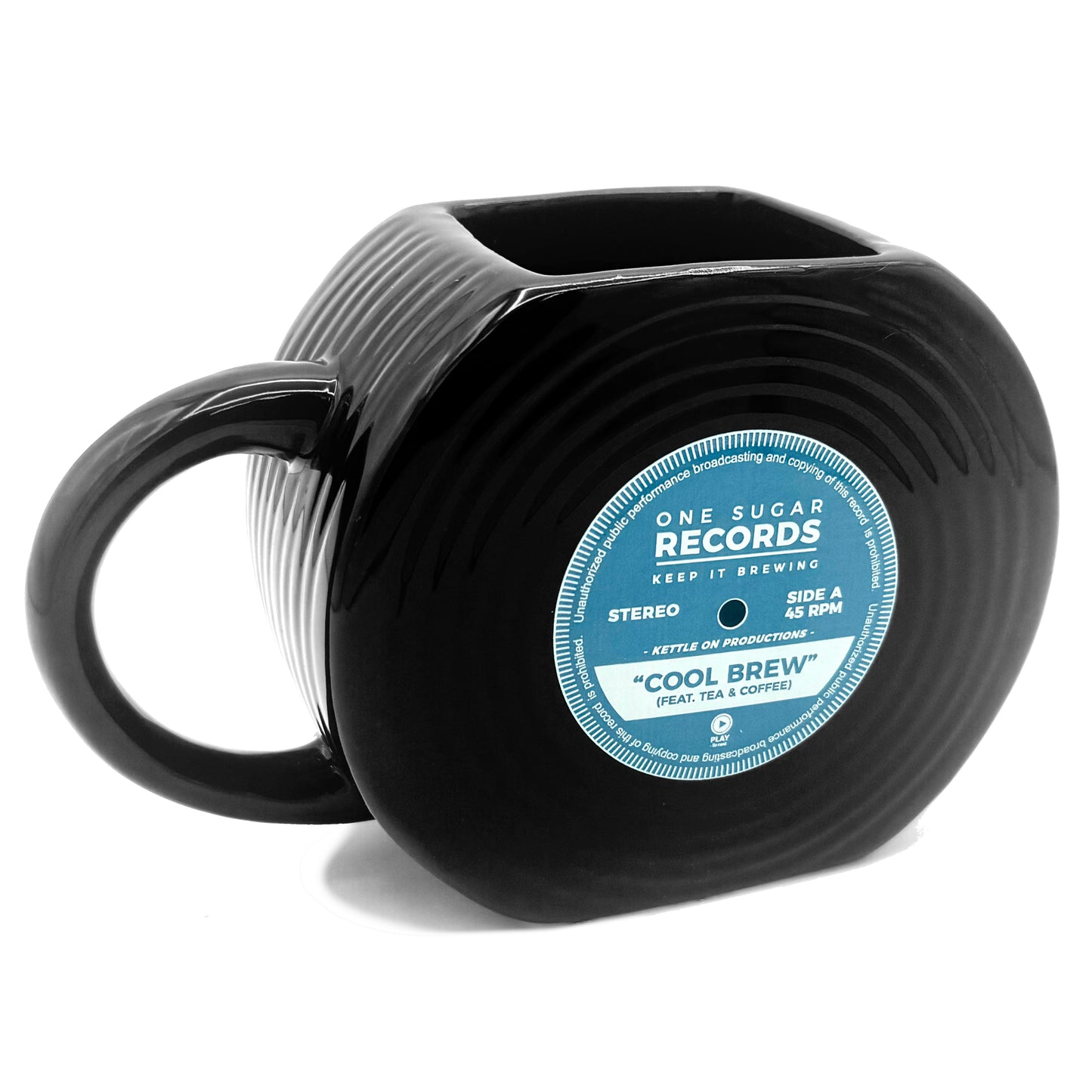 vinyl record mug