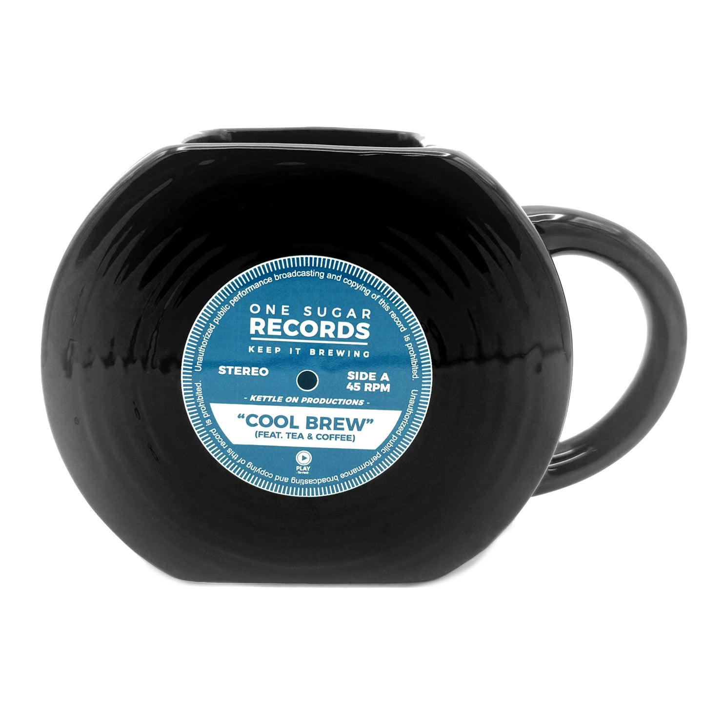 vinyl record mug