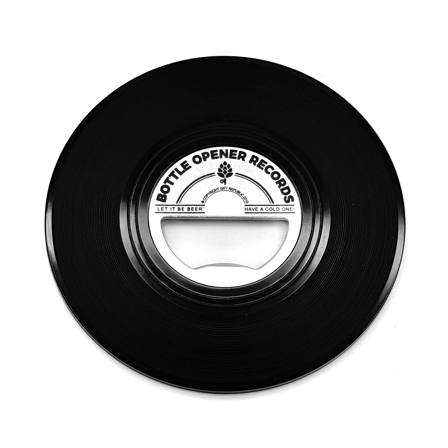 vinyl record bottle opener