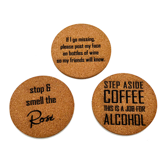 wine cork coasters